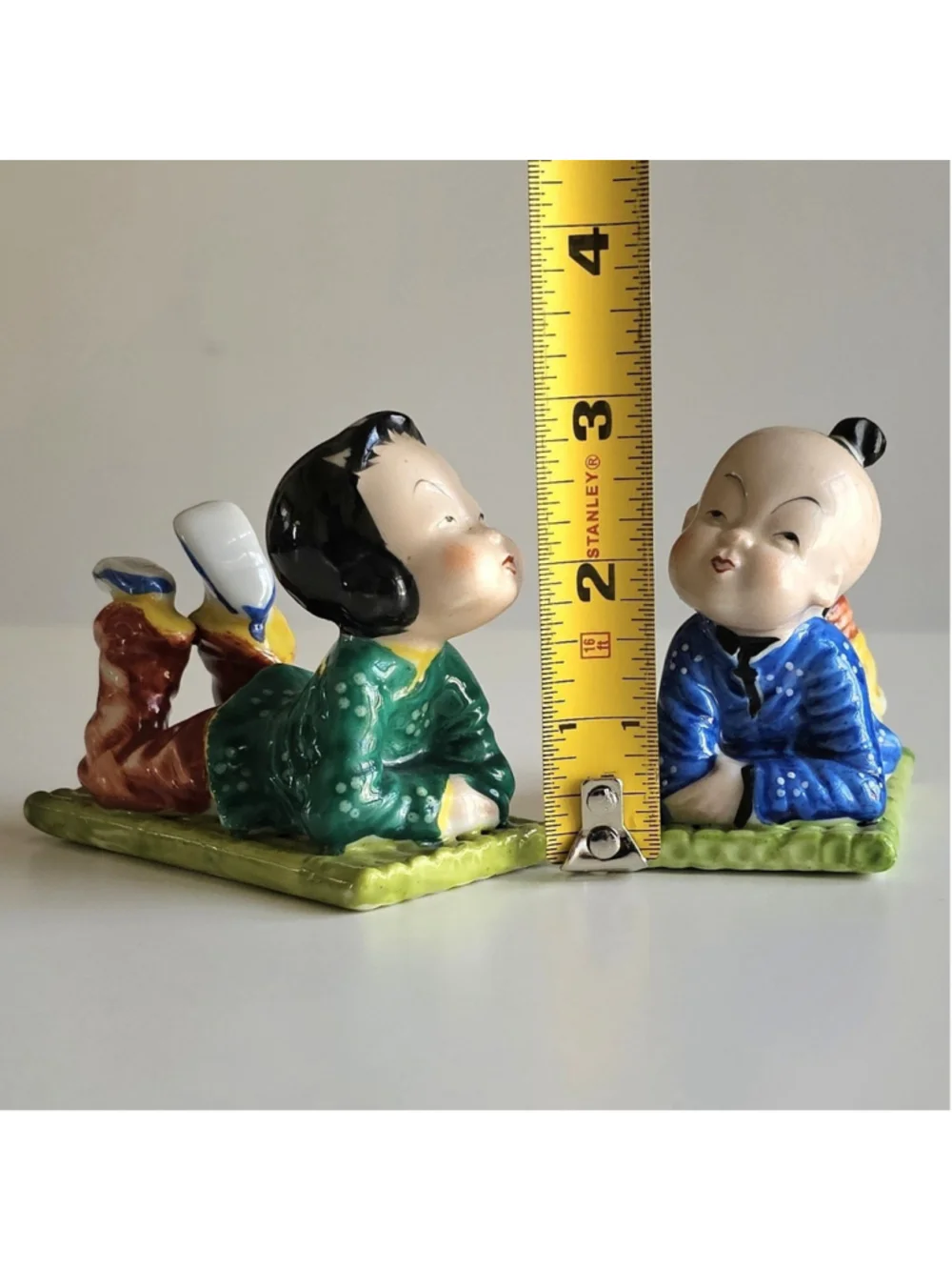 Vintage Rossetti Chicago Occupied Japan Boy & Girl Figurines Set Hand Painted